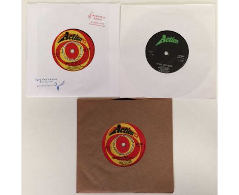 ACTION RECORDS - 7" SOUL/ NORTHERN RARITIES. A superb pack of 3 7" Soul/ Northern rarities on Action Records. Artists/ titles