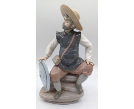 LARGE SPANISH LLADRO NAO 1256 SANCHO PANZA 30cm TALL