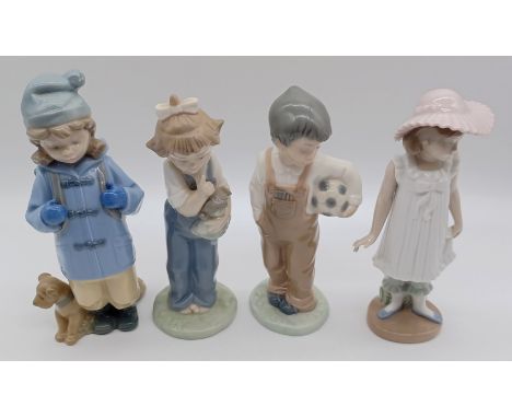 4 NAO - GIRL WITH DOLL, GIRL WITH PINK HAT, GIRL WITH DOG &amp; BOY WITH BALL