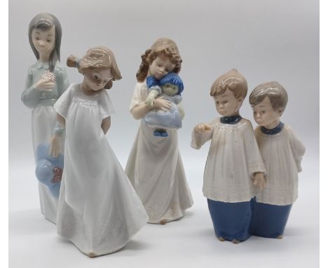 4 NAO - GIRL WITH HAT, GIRL WITH DOLL, GIRL DANCING &amp; CHOIR BOYS
