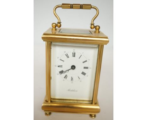 English brass carriage clock 