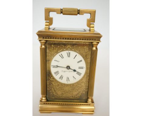 Mappin & Webb brass carriage clock 