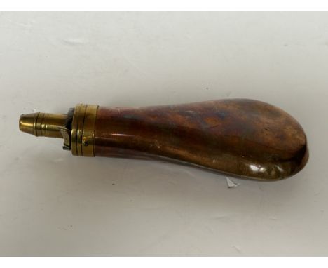 Copper & brass powder flask