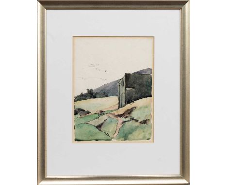 ERNEST ARCHIBALD TAYLOR (SCOTTISH 1874 - 1951), LANDSCAPE, ARRAN watercolour on papermounted, framed and under glassimage siz