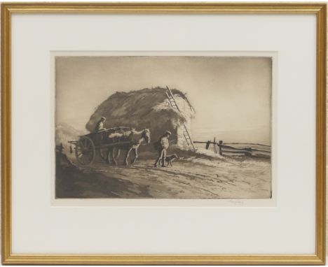 George Soper (1870-1942), Day's end, aquatint, signed in pencil, 24cm x 35cmProvenance: Graham Bentley Watercolours, Warwicks