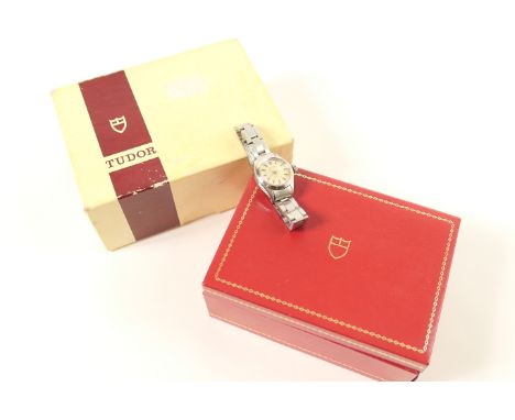 Tudor (Rolex) Oyster Princess lady's stainless steel automatic wristwatch, circa late 1970s/early 1980s, signed 17 mm silvere