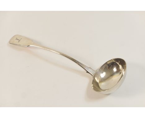 George IV silver fiddle pattern punch ladle, maker SB/IB, London 1821, length 33cm, weight approx. 264g (8.5 troy ozs) 