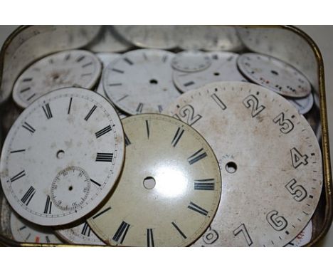 Collection of enamel watch dials.