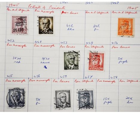 Stamps:  Collection of world stamps, in twelve ring binders.
