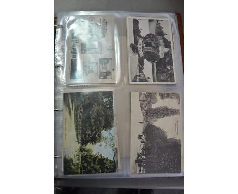 Postcards:  Ring binder album, postcards, mostly of Northamptonshire.