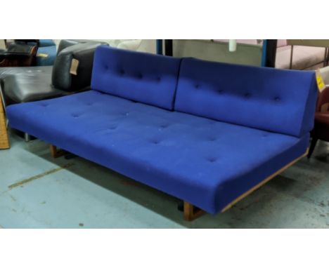 ATTRIBUTED TO BØRGE MOGENSEN 4312 DAYBED, later blue fabric upholstery, 195cm W approx. 