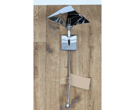 ANNA LARI WALL LIGHTS, a set of four, each with a lamp and adjustable reading light, 58cm L at largest. (4) 