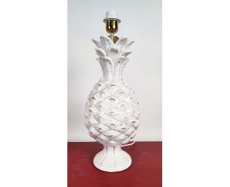 PAOLO MOSCHINO CERAMIC PINEAPPLE TABLE LAMP, 53.5cm H. 