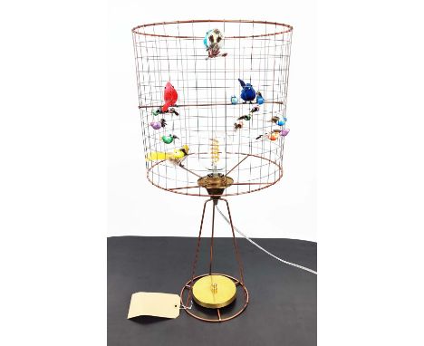 MATHIEU CHALLIERES VOLIERE LAMP, 67cm H. 