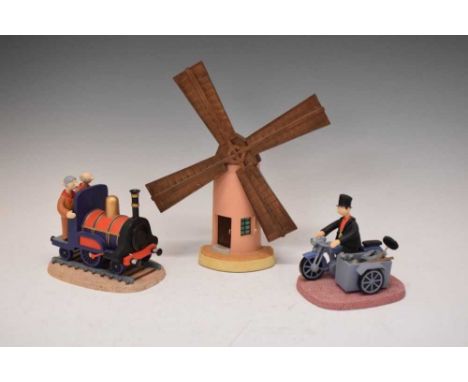 Robert Harrop Camberwick Green - Three boxed model comprising; Colley’s Mill (CGB.01) , Roger Varley on his motorbike (CG78),