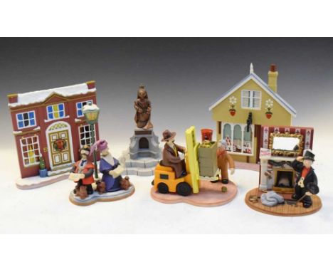 Robert Harrop Camberwick Green - Six boxed models to include; Roger Valley Seasonal Sweep (CGCS05), The Mayor &amp; Miss Love