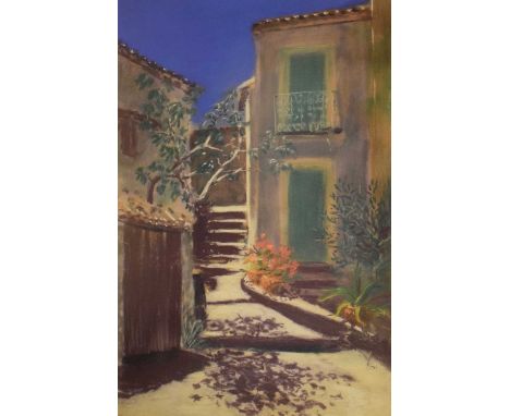 Michael J Willcocks (20th Century, British) - Mixed Media - Green Shutters, 48cm x 33cm, together with Britton - Print - Marl
