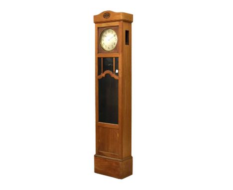 Early 20th Century chiming longcase clock, 214cm high