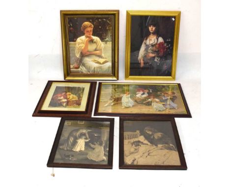 Quantity of framed 'Pears' prints etc., 52cm x 68cm (largest)