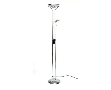 Montana MON4950 standard lamp with chromed finish, 184cm high