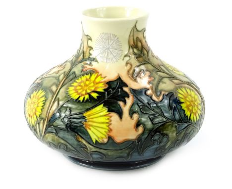 A Moorcroft Dandelion pattern limited edition vase, designed by Sally Tuffin, number 180/200, commissioned by Neville Pundole