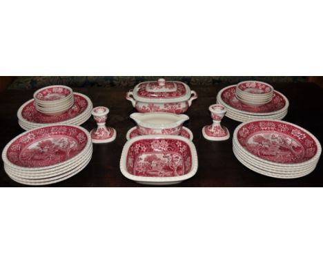 A part Villeroy and Boch Rusticana pattern dinner service, comprising twelve soup bowls, nine dinner plates, eleven saucers, 