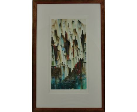 Sue Howells (contemporary British), signed limited edition print, 'Splash Down', 49 x 25cm