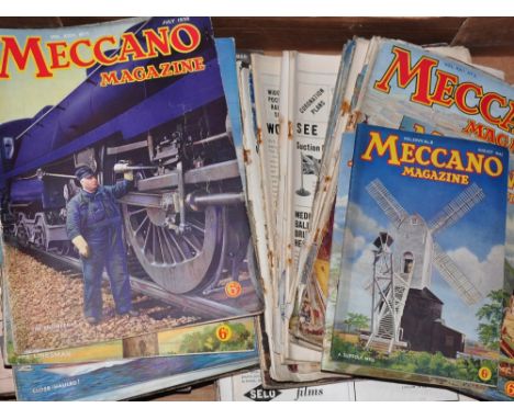 A quantity of Meccano magazines 1920's-1950's, including a complete run 1943-1952 in bound volumes, together with approx. 30 