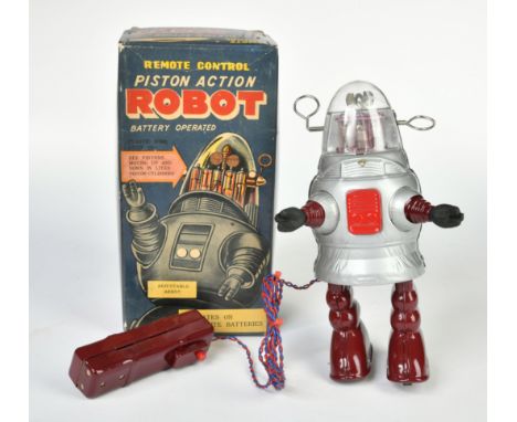 TN Nomura, Piston Action Robot, Japan, 23 cm, Blech, Bat. Antrieb ok, Okt Z 1-, Z 1-