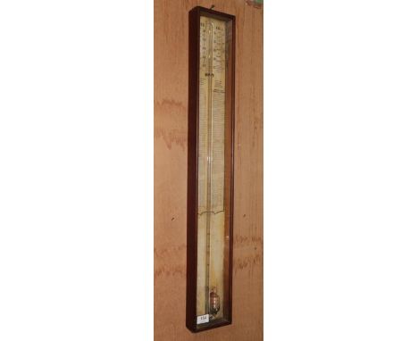 A mahogany cased Admiral Fitzroy barometer 