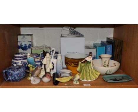 A group of 20th century ceramics including Royal Copenhagen; Royal Doulton; Poole.; Beswick; Ringtons etc 