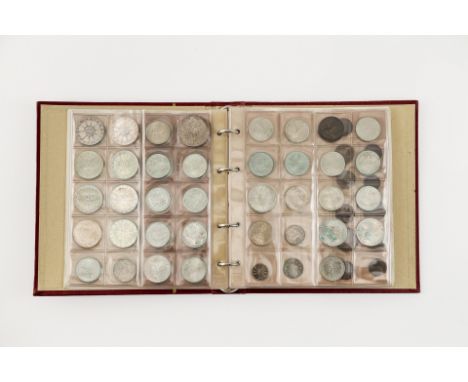 Reich bestückt mit folgenden Silbermünzen: 15 x 10 DM Olymp.  Spiele (div. Motive), 41 x 5 DM (div. Jahrgänge), Si. 625,  ins