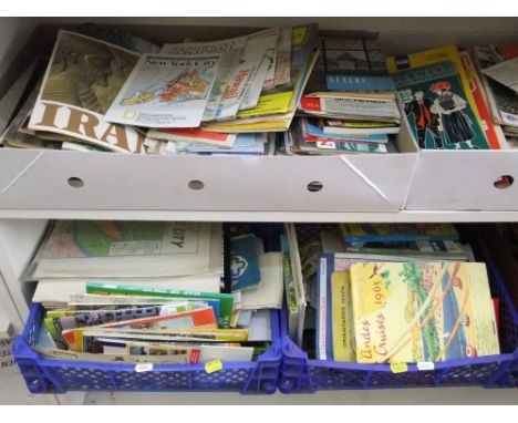 An extensive collection of vintage worldwide and other maps and guide books