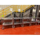 (4) PORTABLE S/S TABLES
