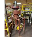 MILD STEEL CYCLONE WITH BOTTOM MOUNTED ROTARY AIR LOCK VALVE