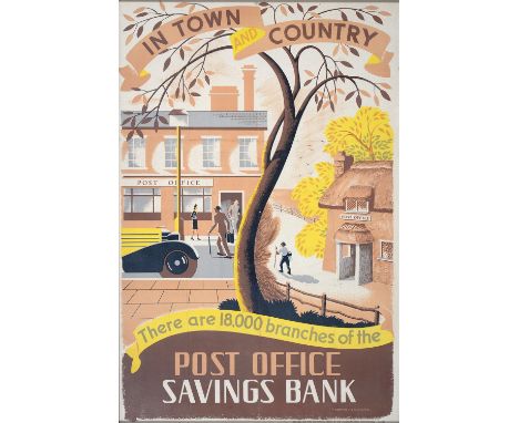 AFTER EDWARD P. LANCASTER, POSTER - POST OFFICE SAVINGS BANK, LITHOGRAPH, PRINTED FOR H. M. STATIONERY OFFICE BY THE CLUNBURY