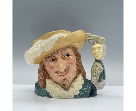 Variation One. Yellow hat, turquoise tunic, white ruff, light brown hair, lavender handle. Royal Doulton backstamp. Artist: S