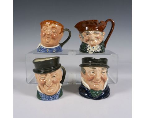 A delightful set of character jugs that features Fat Boy, Micawber, Old Charley, and Captain Cuttle, each capturing their uni