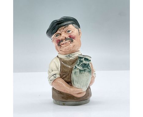 Exclusively for collectors club, a small Doultonville jug of Albert Sagger The Potter. Stamped International Collectors Club.