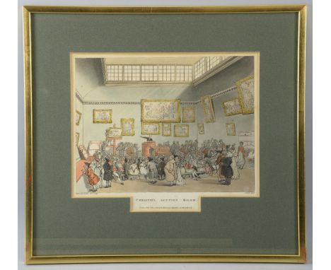 Rowlandson Print washing the trotters, and four prints of London