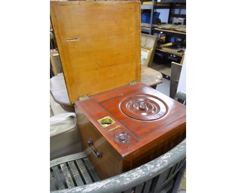 Mahogany cased commode
