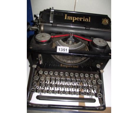 An antique Imperial typewriter COLLECT ONLY 