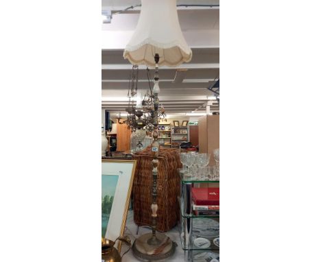 A vintage standard lamp, height 130cm   COLLECT ONLY 
