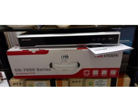 A boxed network video recorder by Hikvision (model series DS-7600) COLLECT ONLY 