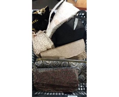 An art deco hand bag, beaded hand bags circa 1930's and others
