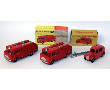 Three various boxed Dinky Toy repainted emergency services diecasts, all in original boxes, some boxes with damage, examples 