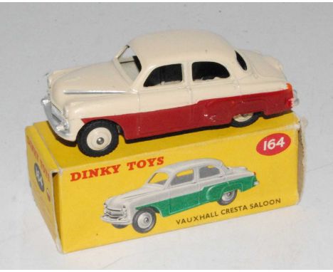 Dinky Toys, 164 Vauxhall Cresta saloon, red/cream with correct spot box, superb example, (M-BNM)