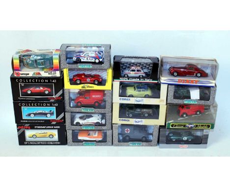 One tray containing a quantity of mixed 1/43 scale diecast vehicles, mixed subject matters and manufactures to include a Vite