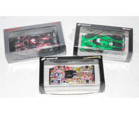 A Spark Models Le Mans and Daytona 1/43 scale high speed racing car group, three boxed as issued examples, to include Ref. No