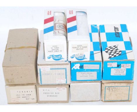 Ten various boxed 1/43 scale white metal and resin classic car kits to include starter kits record Provence Moulage and other